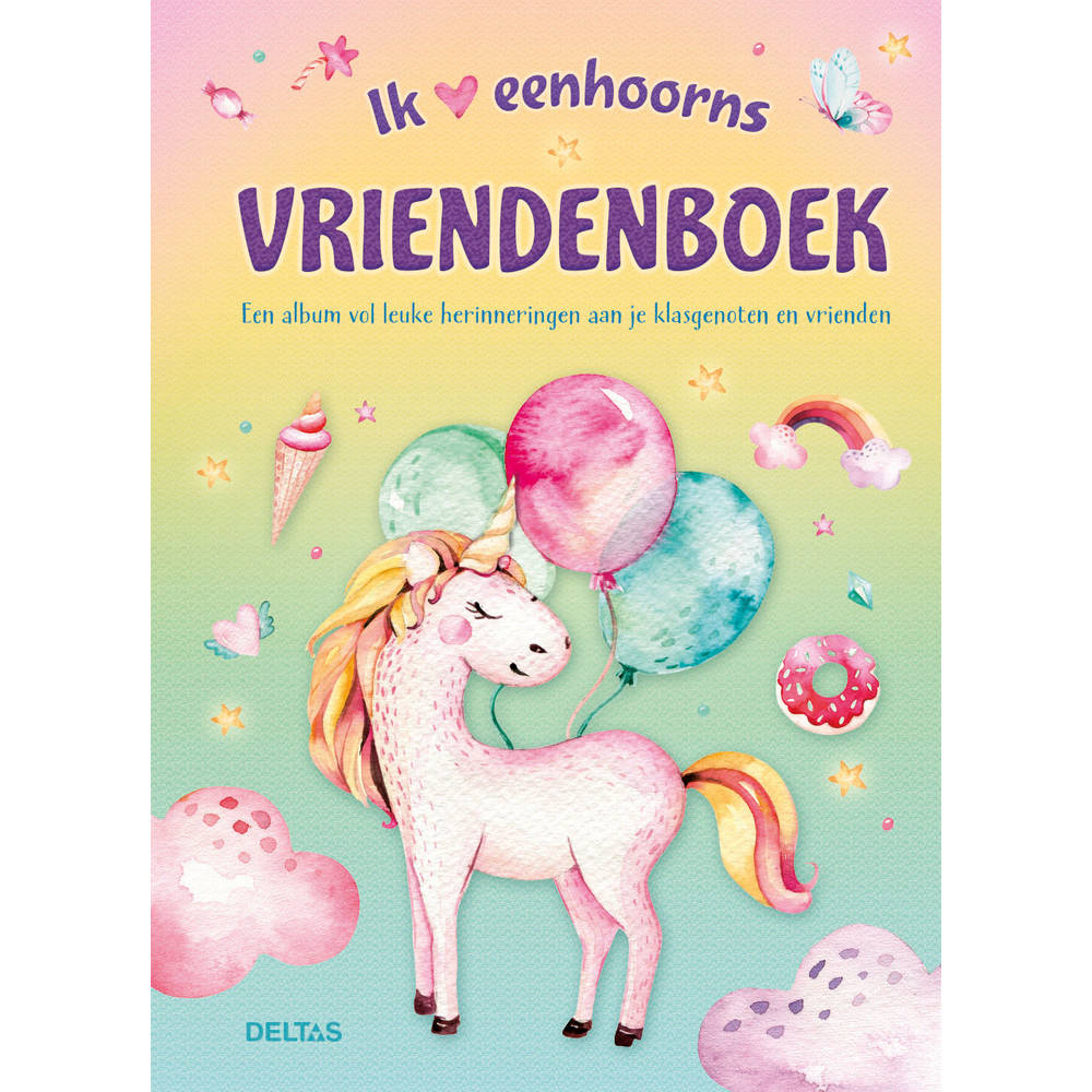 Ik hou van eenhoorns vriendenboek