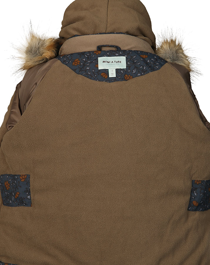 Funktions-Winterjacke MATWANG mit Kunstfellbesatz in dunkelblau