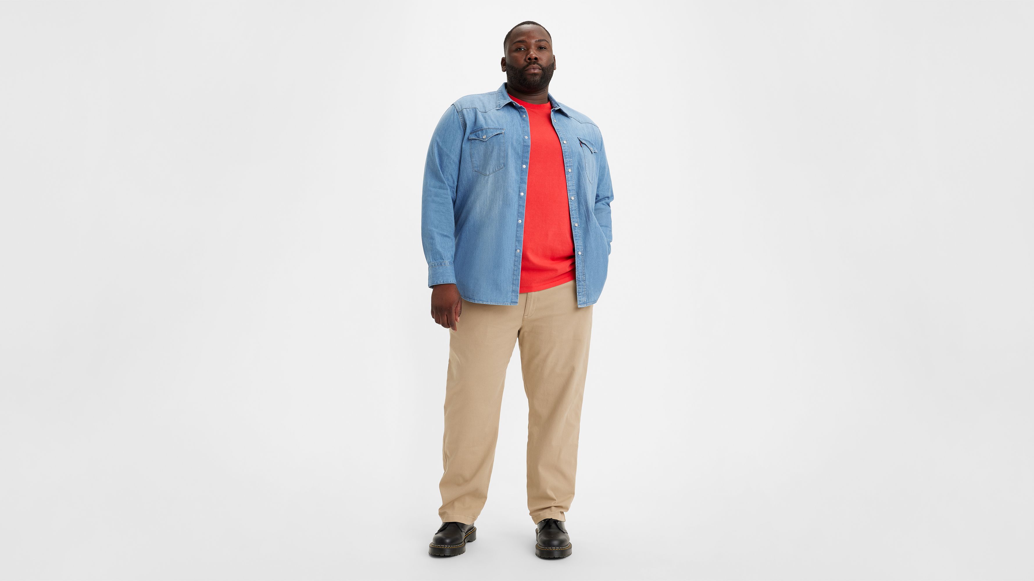 Pantalon fuselé XX Chino EZ (grandes tailles) - Shady - Neutral
