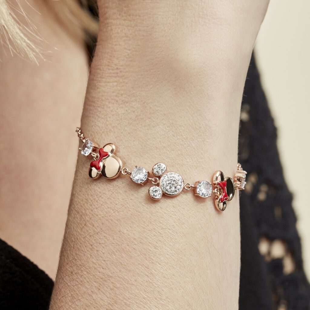 Bracelet  Acier Doré Rose Oxyde