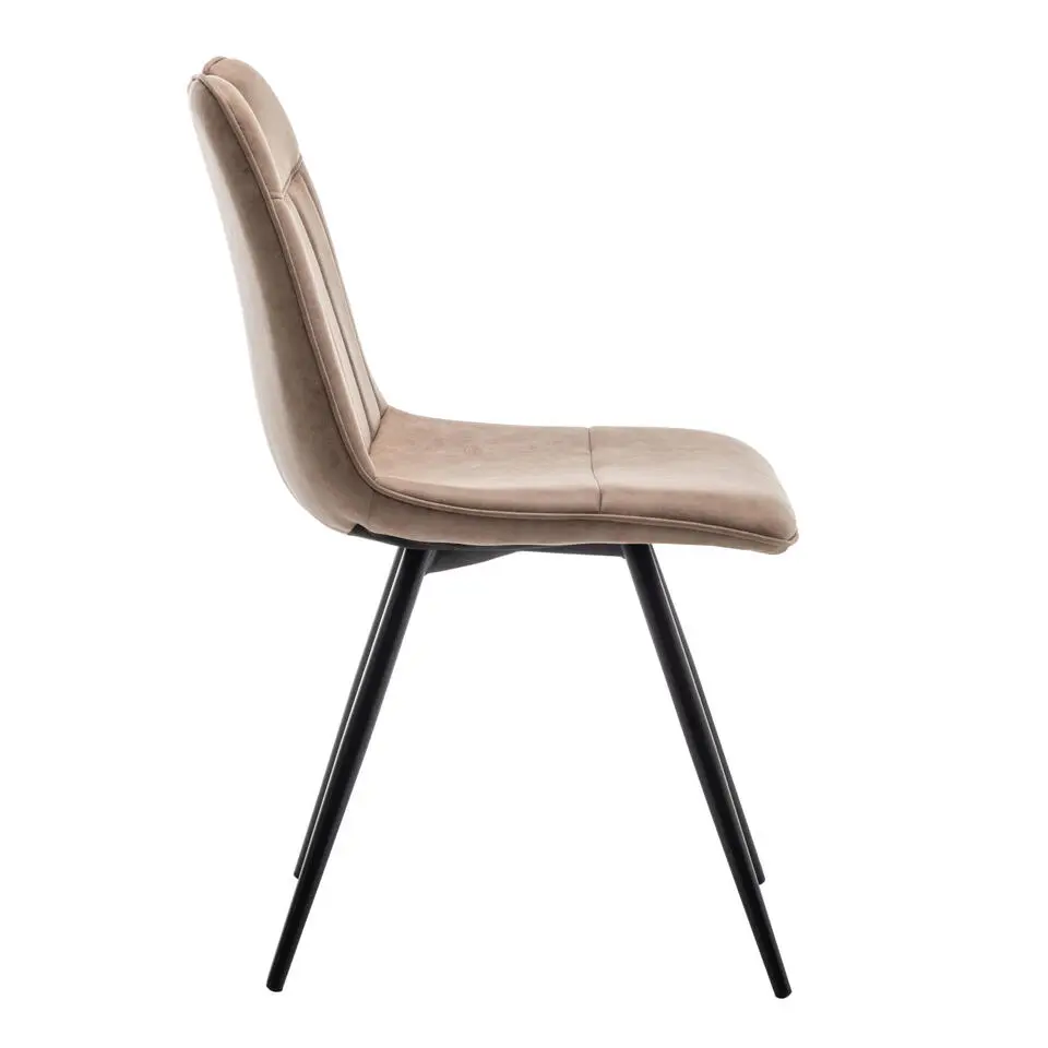Furnihaus Eetkamerstoelen set van 4 - Leon - Microvezel - Taupe