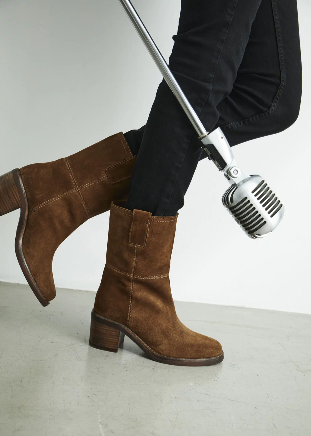 BOOTS VALENTINE VELOURS CAMEL