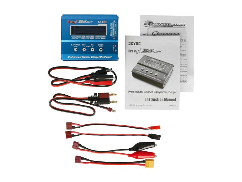 SKYRC Ladegerät iMAX B6 mini DC 60W, 1-6S DC Schnellladegerät für LiPo und NiMH Akkus