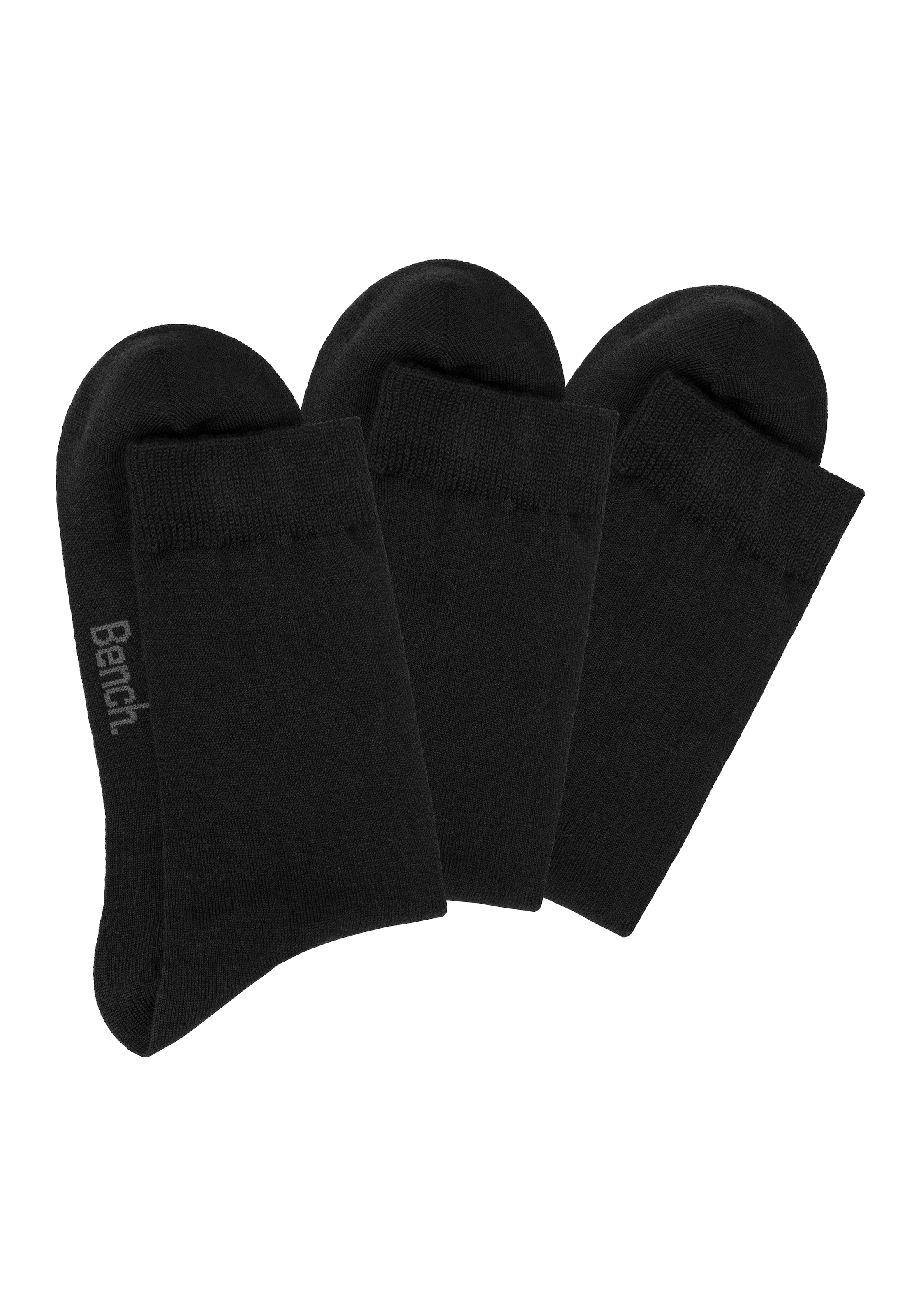 Bench. Socken Packung, 3 Stk. tlg. Herrensocken mit wärmender Wolle