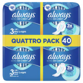 Always Ultra day & night maandverband met vleugels groot