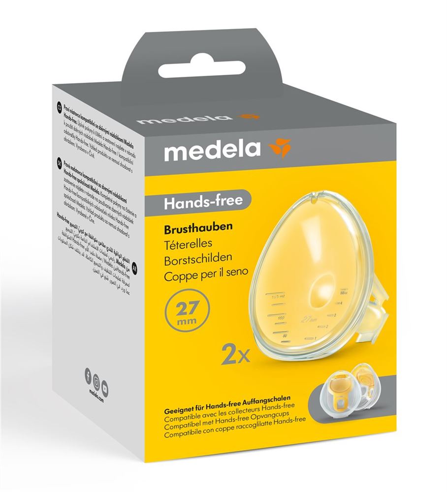 MEDELA Hands-free Brusthauben 27mm 2 Stk
