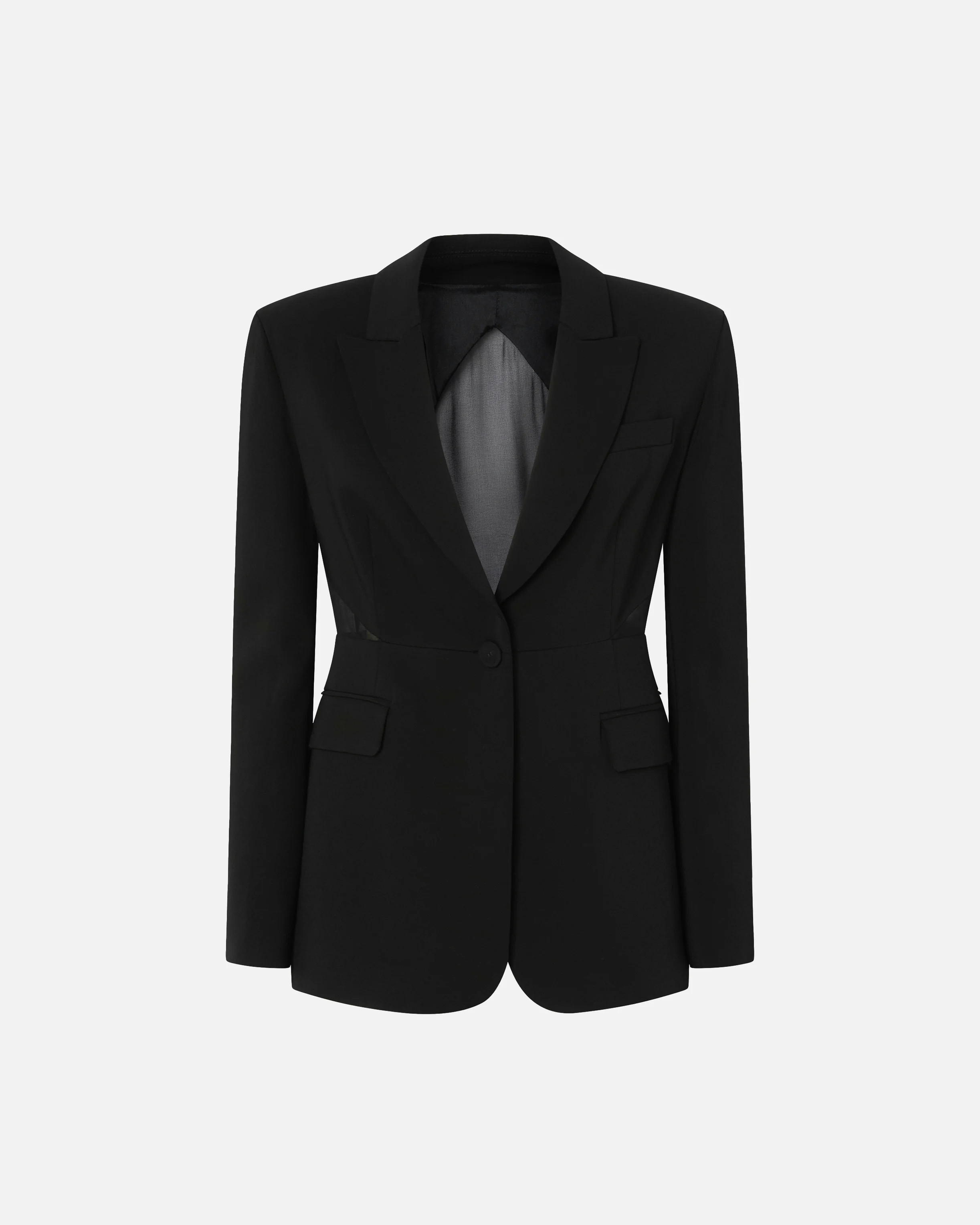 Blazer avec empiècement au dos | Noir