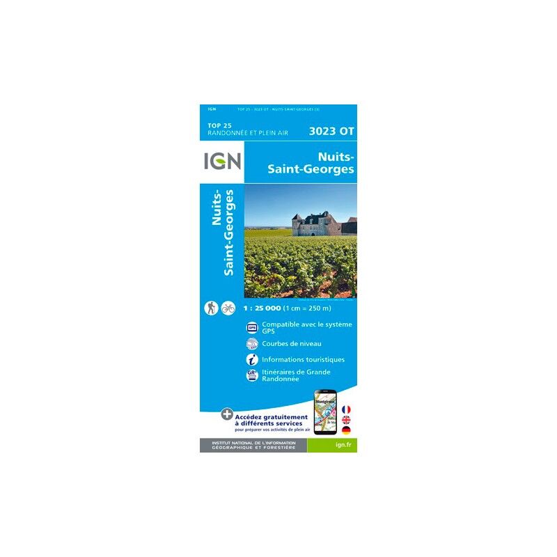 Nuits-Saint-Georges - Carte topographique