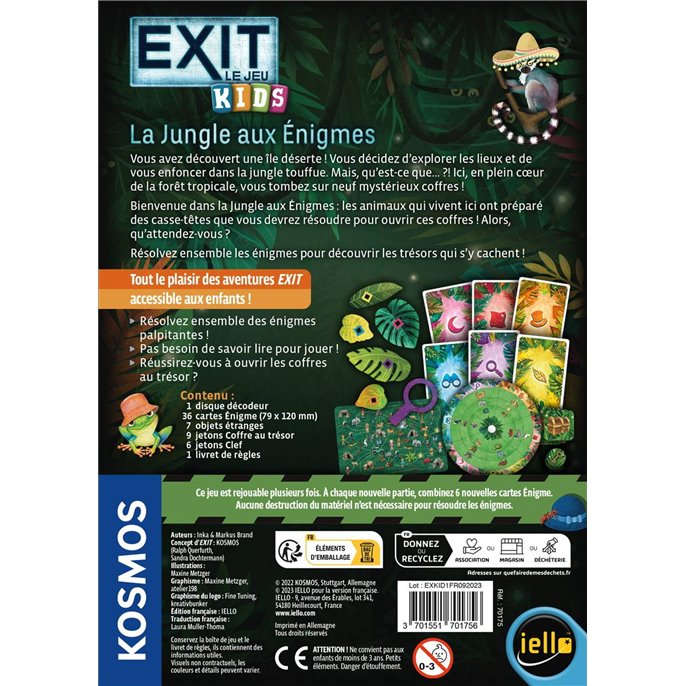 Exit Kids : La Jungle aux Énigmes