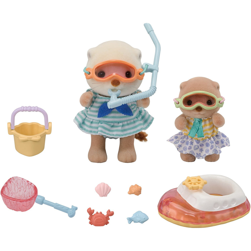 Køb Sylvanian Families® Sea Otter Sisters - Splashy Snorkel Sæt