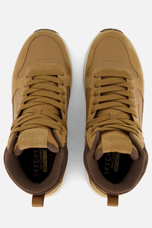 Skechers Uno Mid Veterschoenen cognac Suede