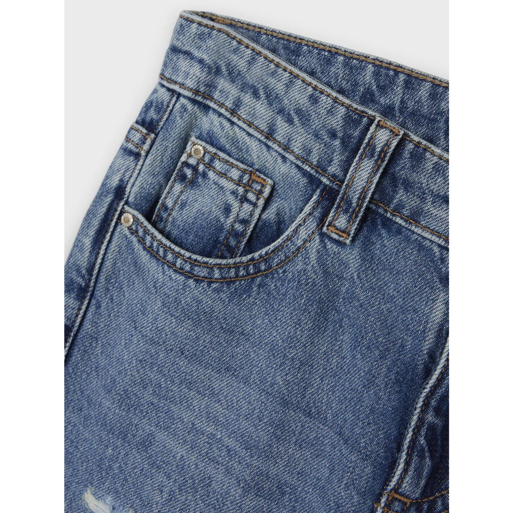 Køb Name It Dark Blue Denim Silas Tapered Jeans Noos