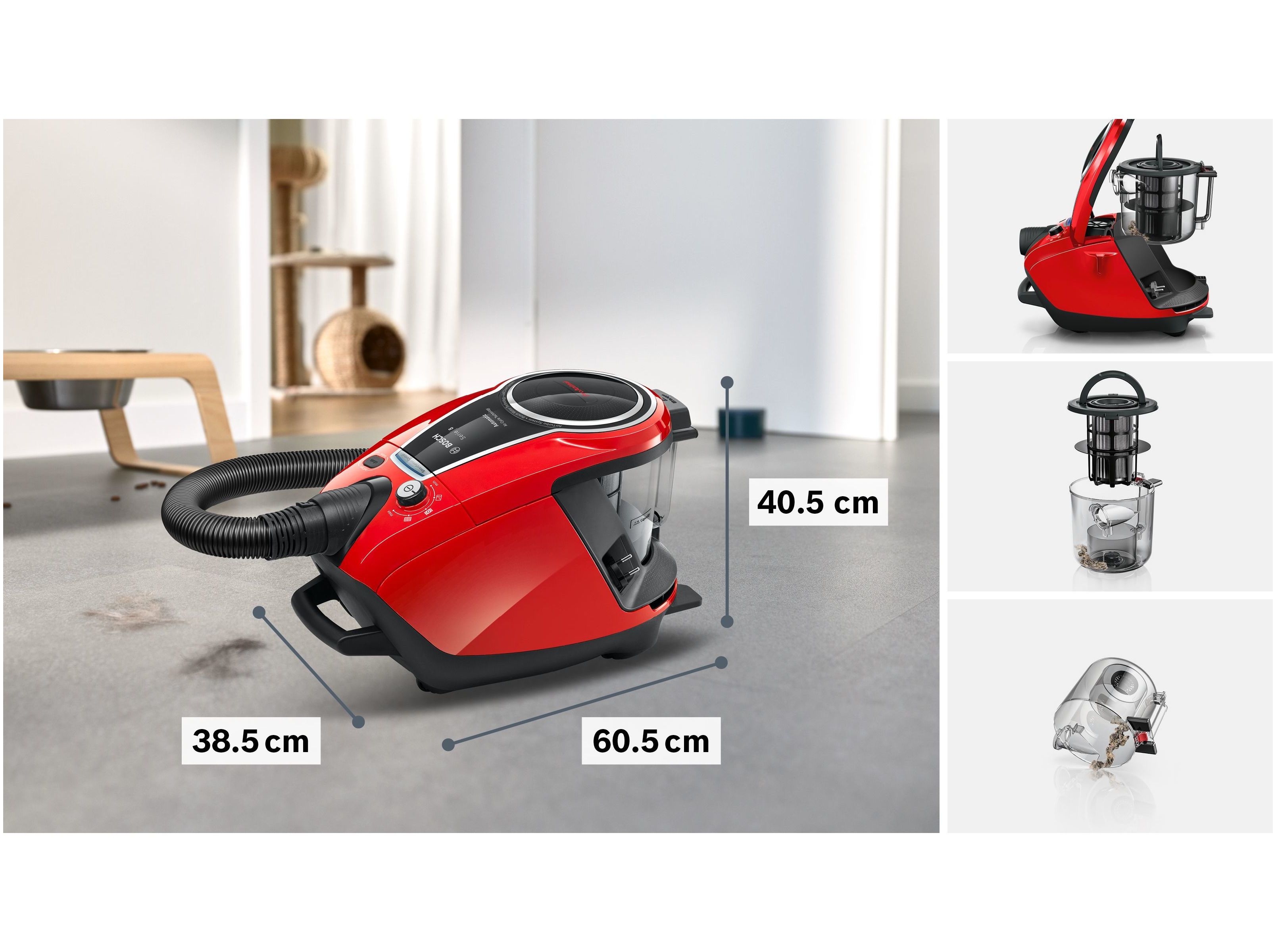 ASPIRADOR SEM SACO BOSCH BGS7PET1 PROANIMAL SERIE 8