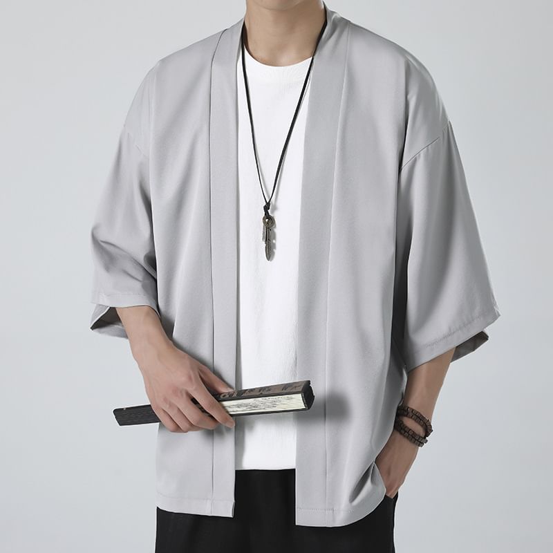 Sunkissed - Effen Hanfu-jasje met 3/4 mouwen