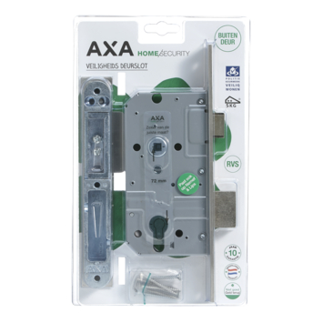 AXA veiligheidsslot 7420 incl sluitkom PC72 rechte voorplaat rvs SKG**