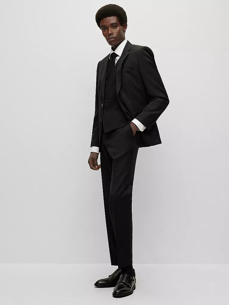 BOSS Hemd Slim Fit H-HANK weiss