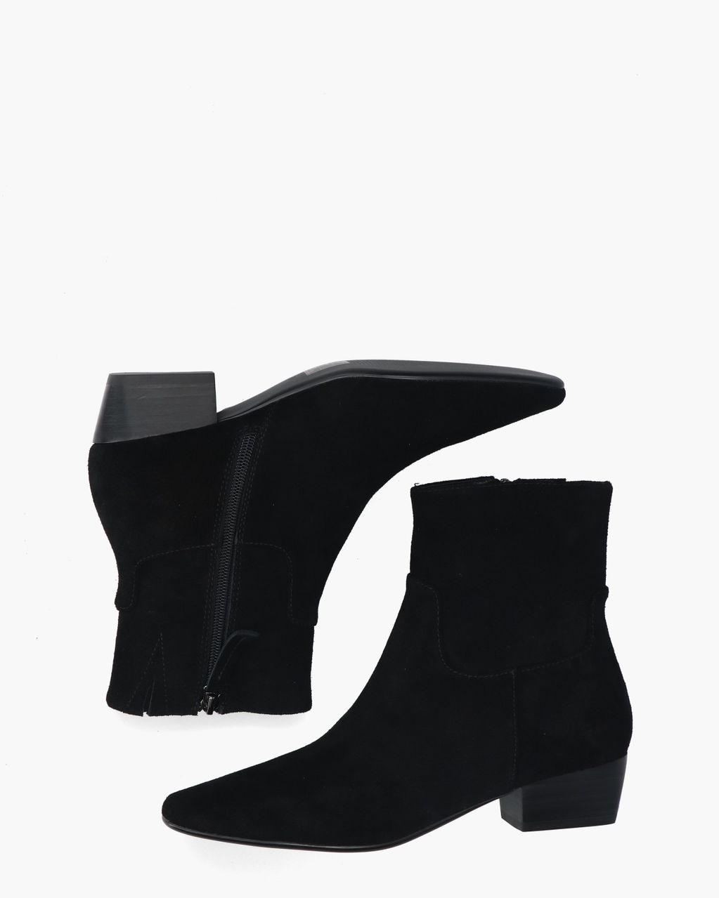 Di Lauro Carabella Zwart Dames Enkelboots