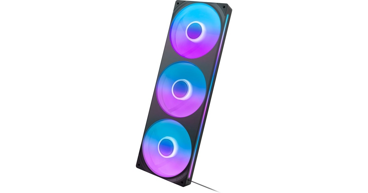NZXTF360 RGB CORE case fans  (Zwart, 3 stuks, 360 x 120 x 26 mm)