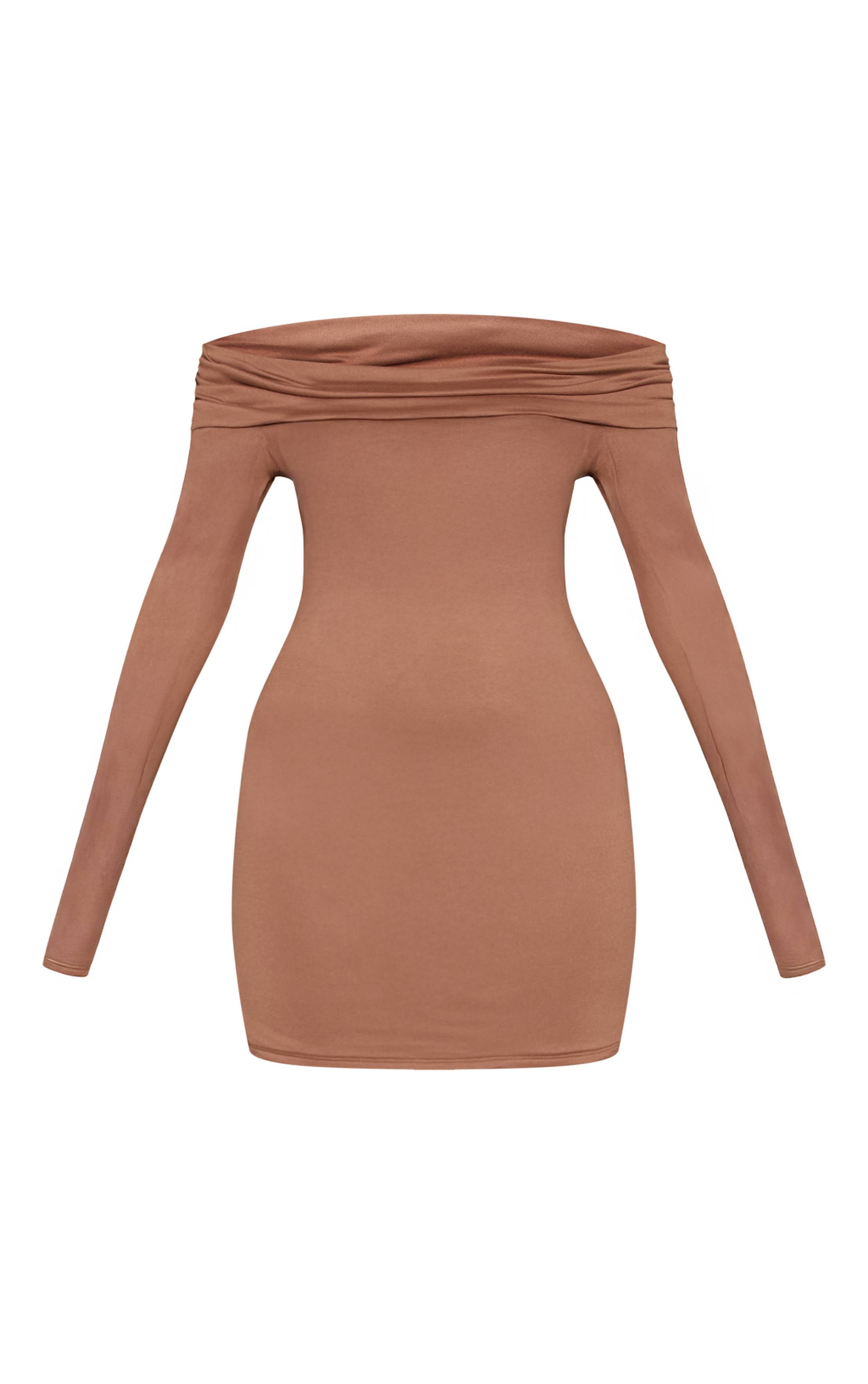 Champignon Robe Moulante Bardot En Jersey Doux Au Toucher