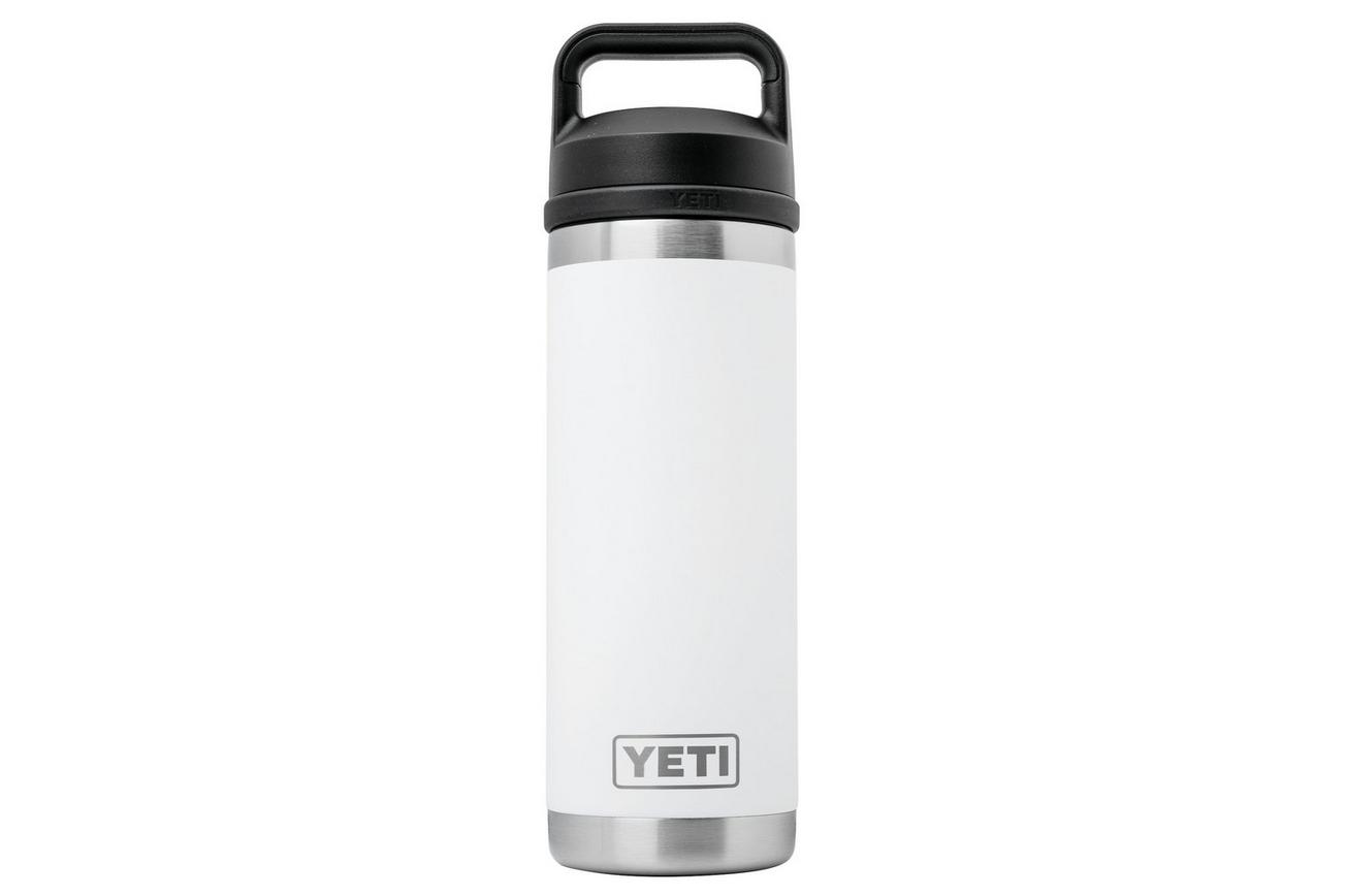 Yeti Rambler Bottle 18oz Chug Cap, White, thermosfles met drinkdop, 532 ml