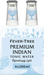 FEVER TREE NATURALLY LIGHT INDIAN TONIC WATER 4-PACK 4X20CL