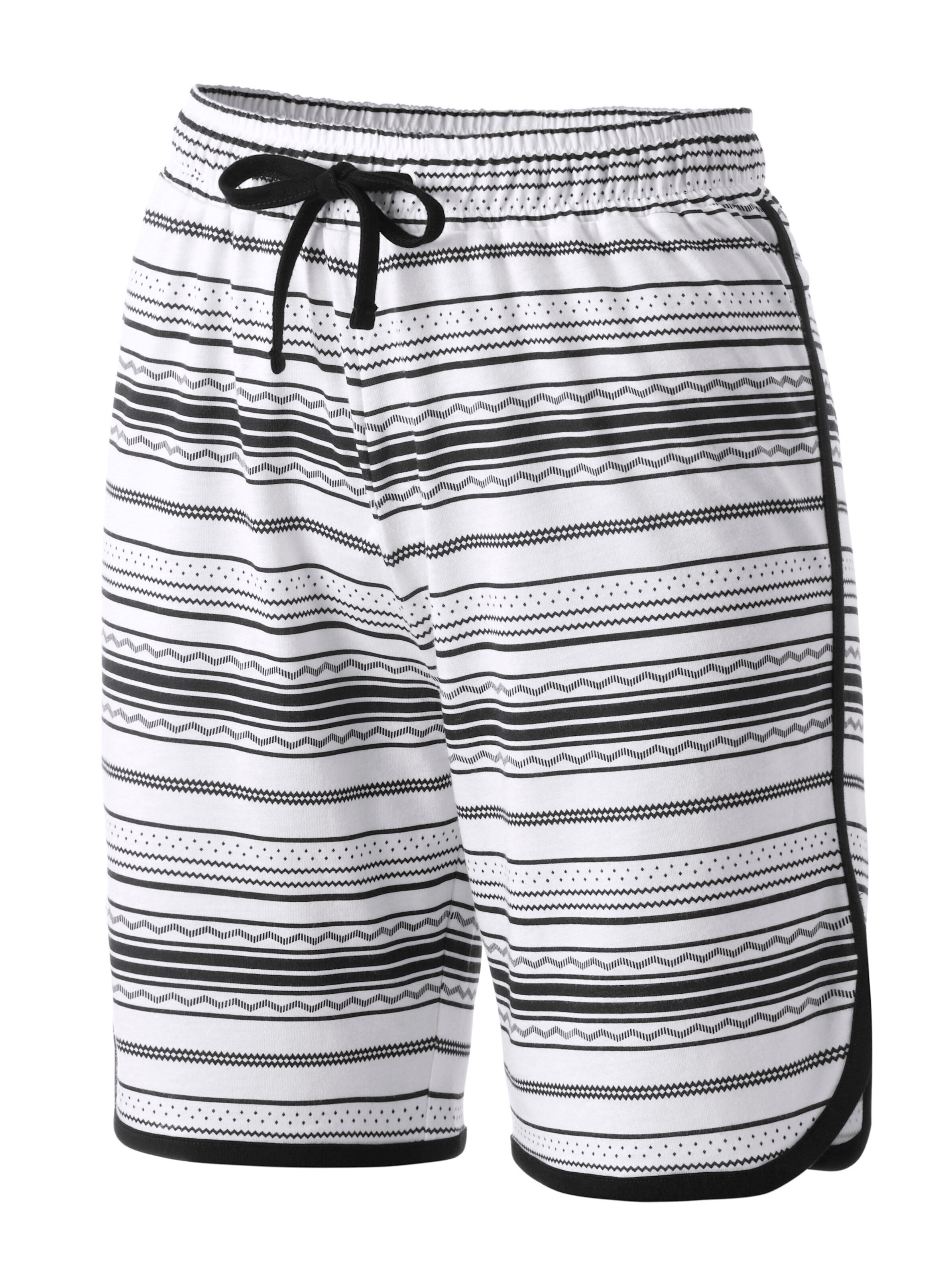 wäschepur Shortys in schwarz + weiß