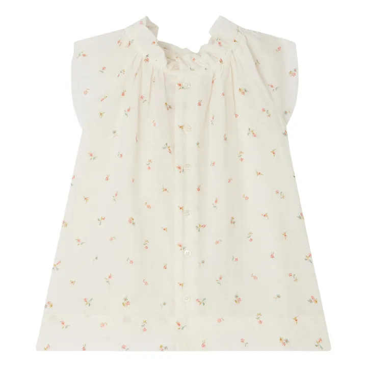 Bonpoint Robe Nuage Fleurie | Ecru