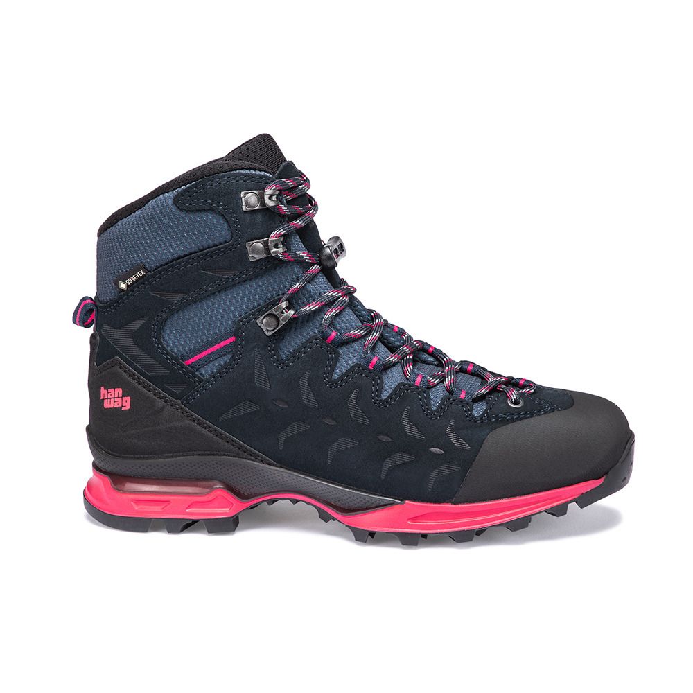 Hanwag MAKRA TREK GTX - Chaussures randonné Femme navy/pink