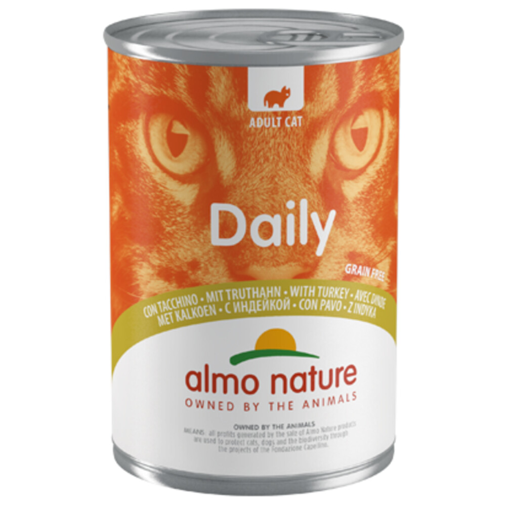 Almo Nature Daily Menu Kattenvoer Nat Blik Kalkoen400 gr