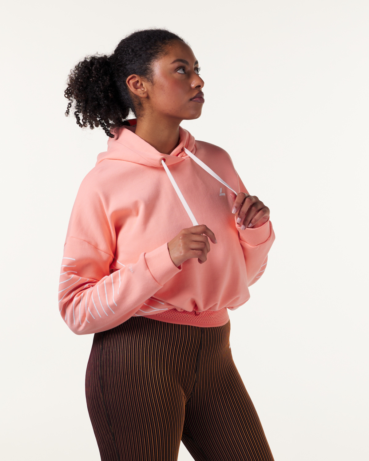 LEVITY Swift Cropped Hoodie Peach