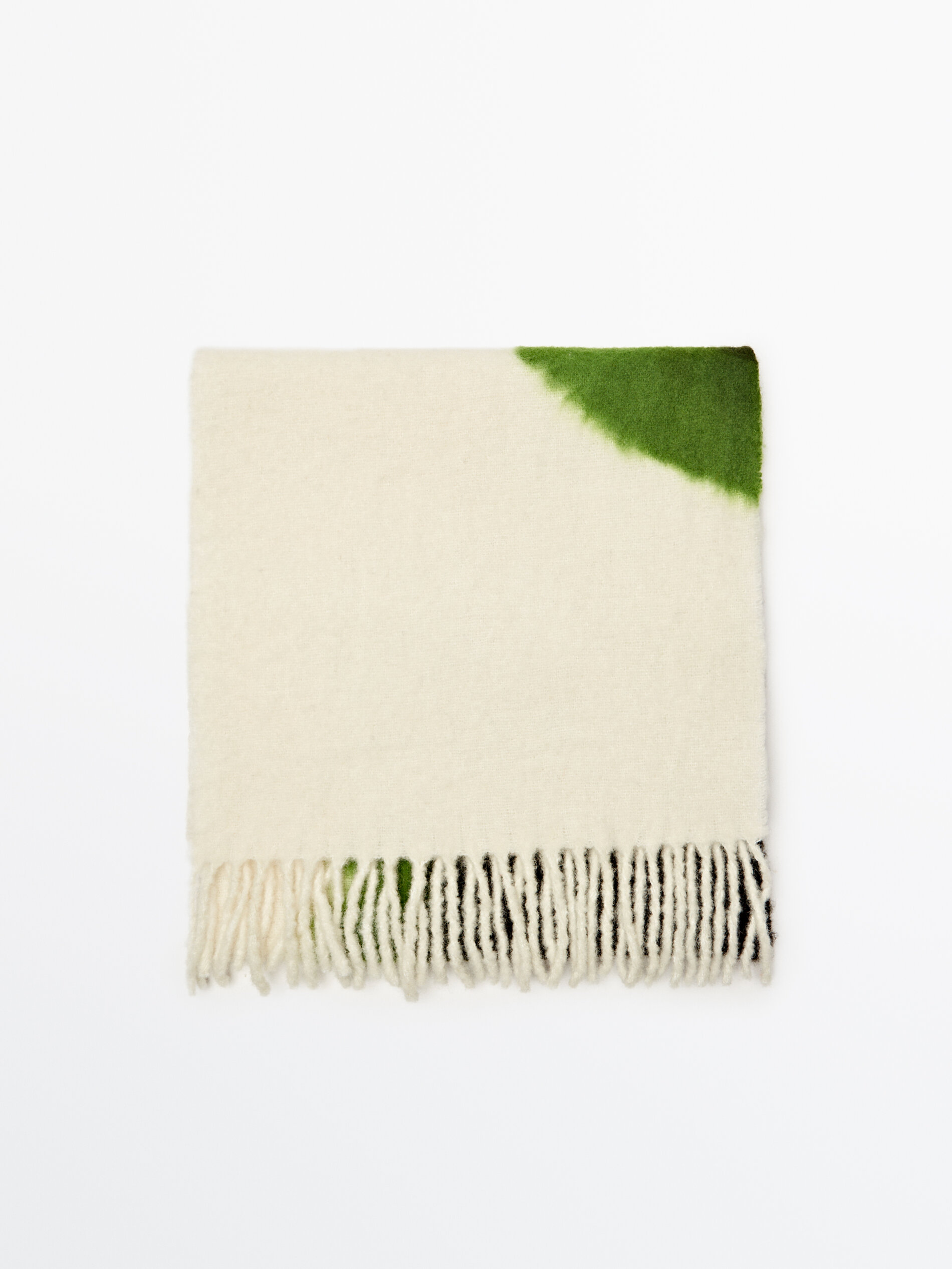 Lenço tie-dye com detalhe de franja - RAW