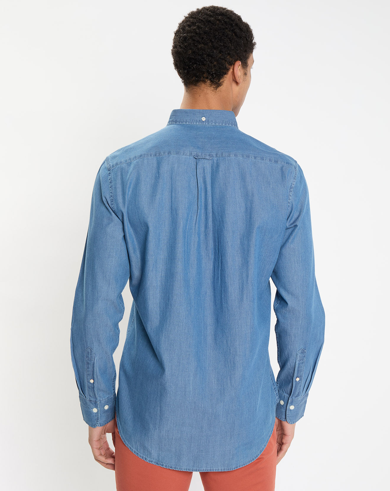 Gant Chemise Regular Fit Chambray bleu clair