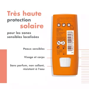 Soins Solaires - Stick Zones Sensibles SPF 50+ - 8g