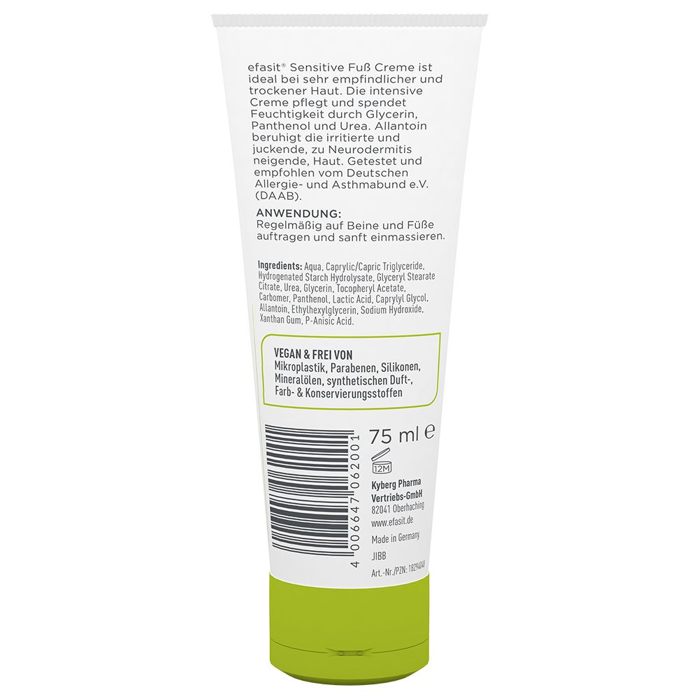efasit Sensitive Fuß Creme