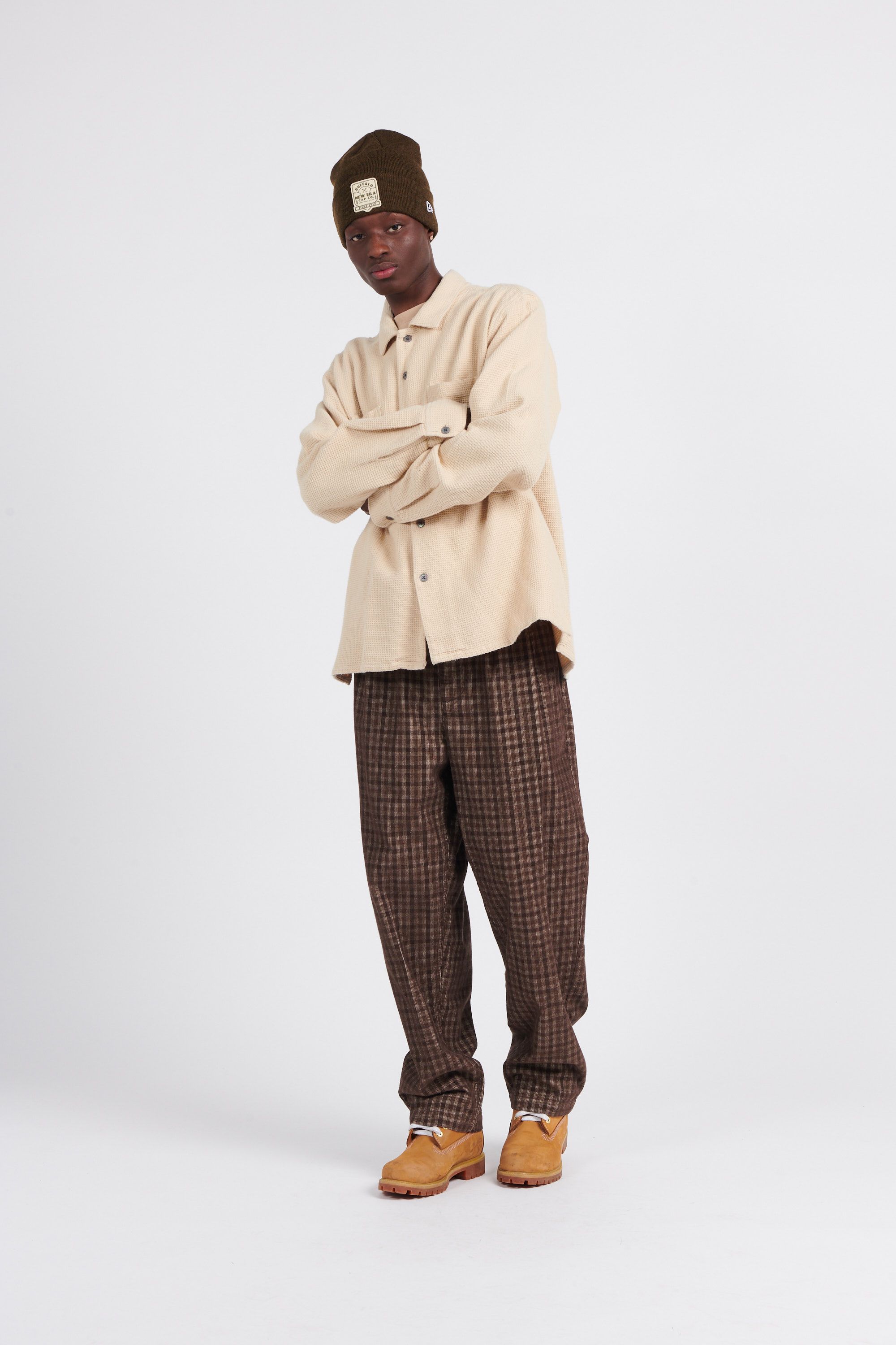 OBEY Chemise  BOBBY WOVEN Beige