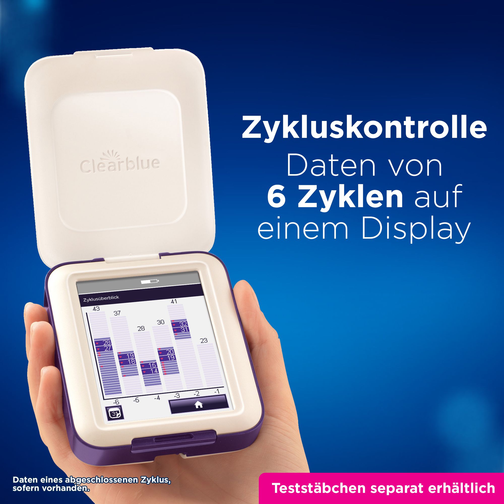 Clearblue Advanced Fertilitätsmonitor - Jetzt 50€ Cashback sichern