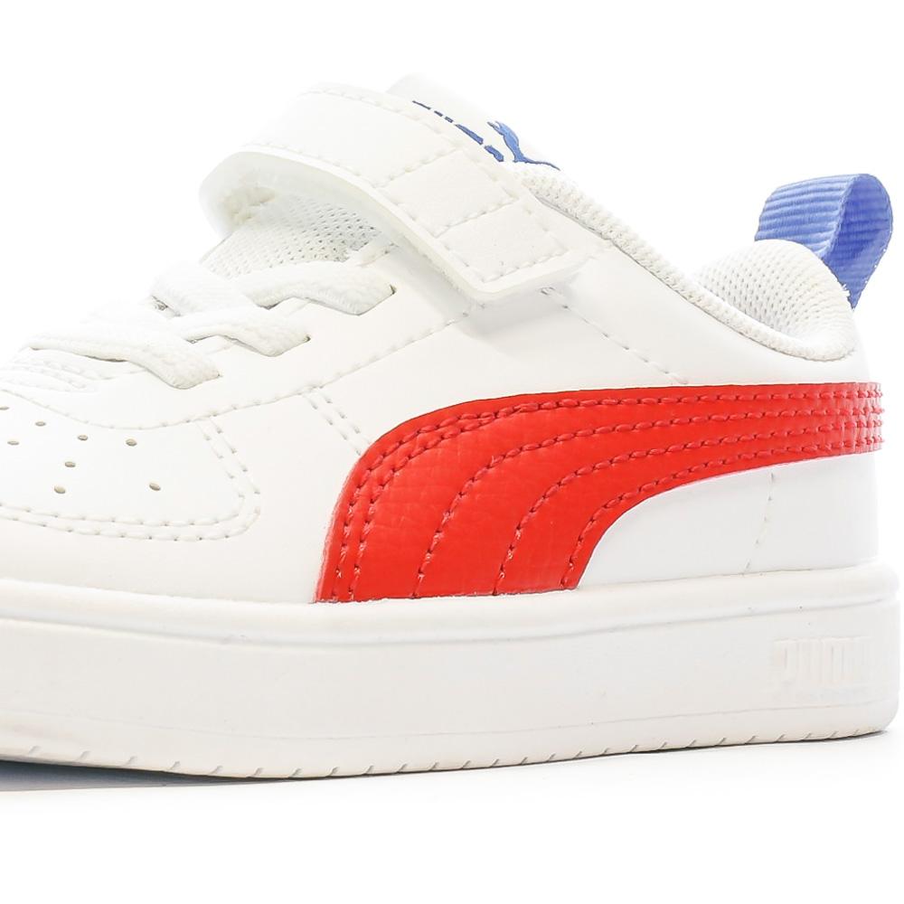 Puma Baskets Blanc/Rouge Fille/Garçon Puma Rickie