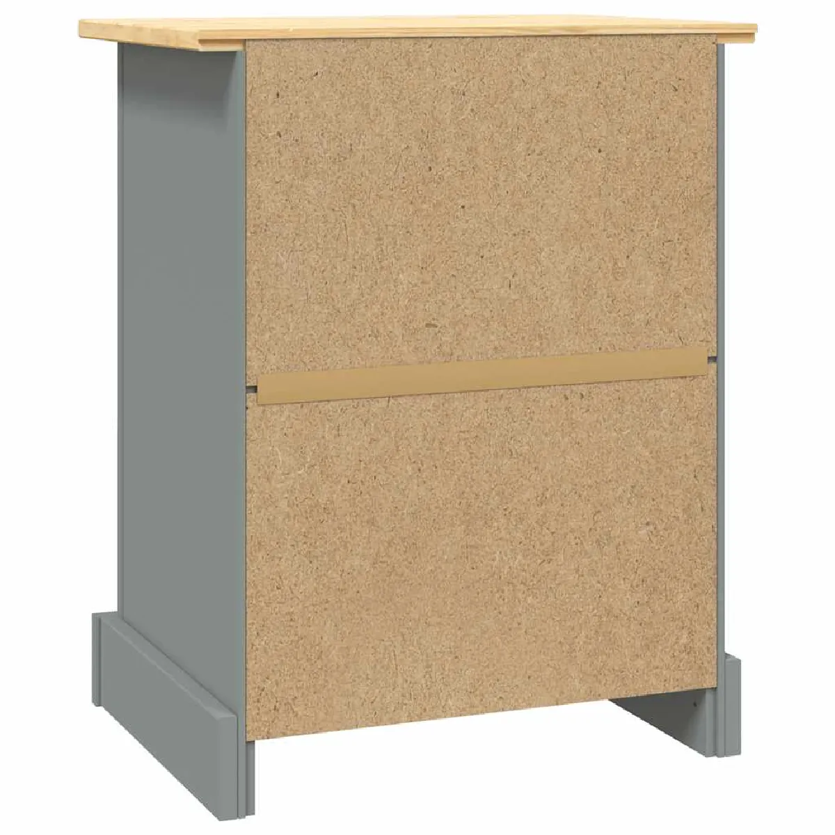 VidaXL Table de chevet Gamme Corona - Gris