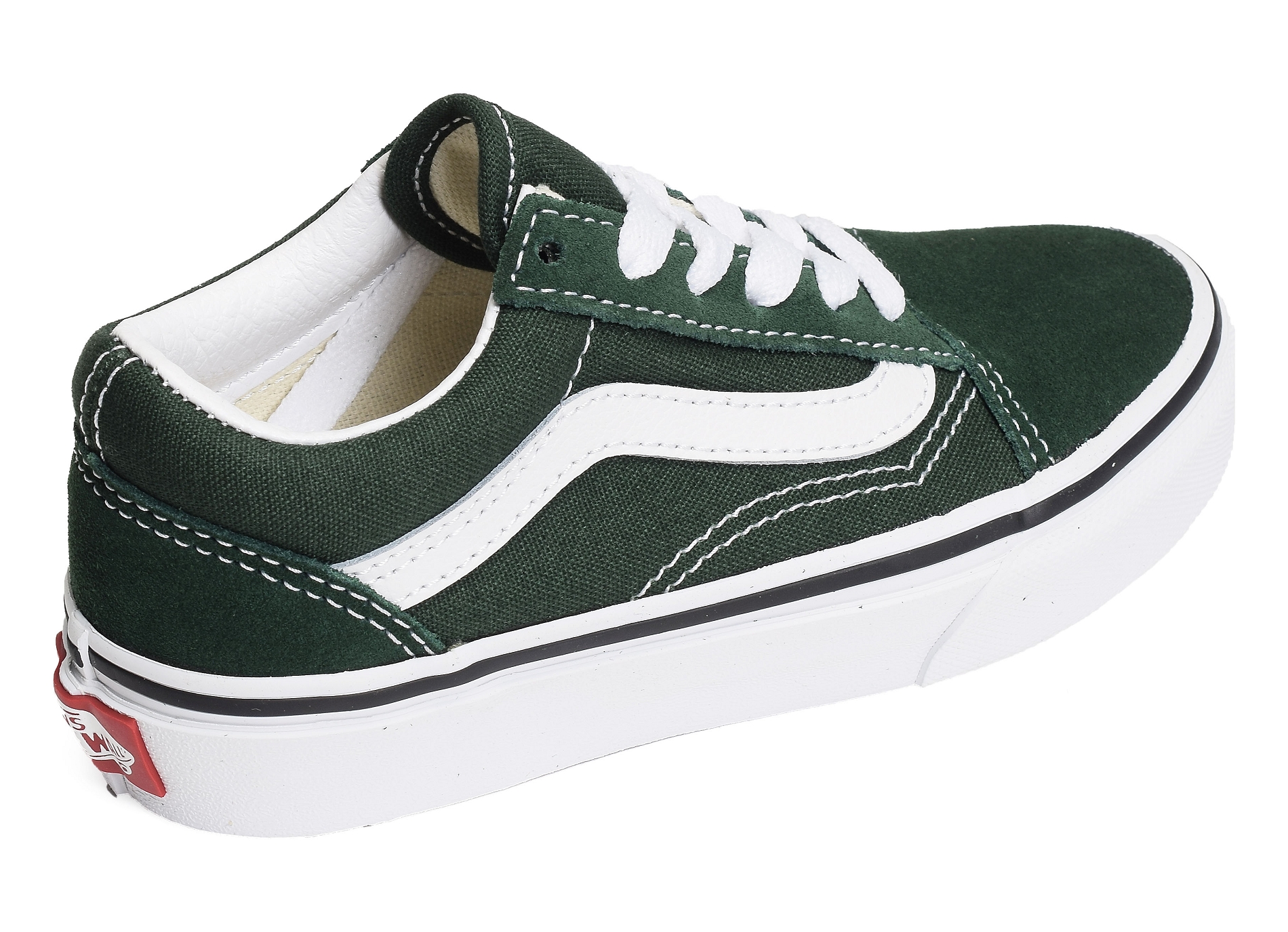 Uy old skool vert blanc