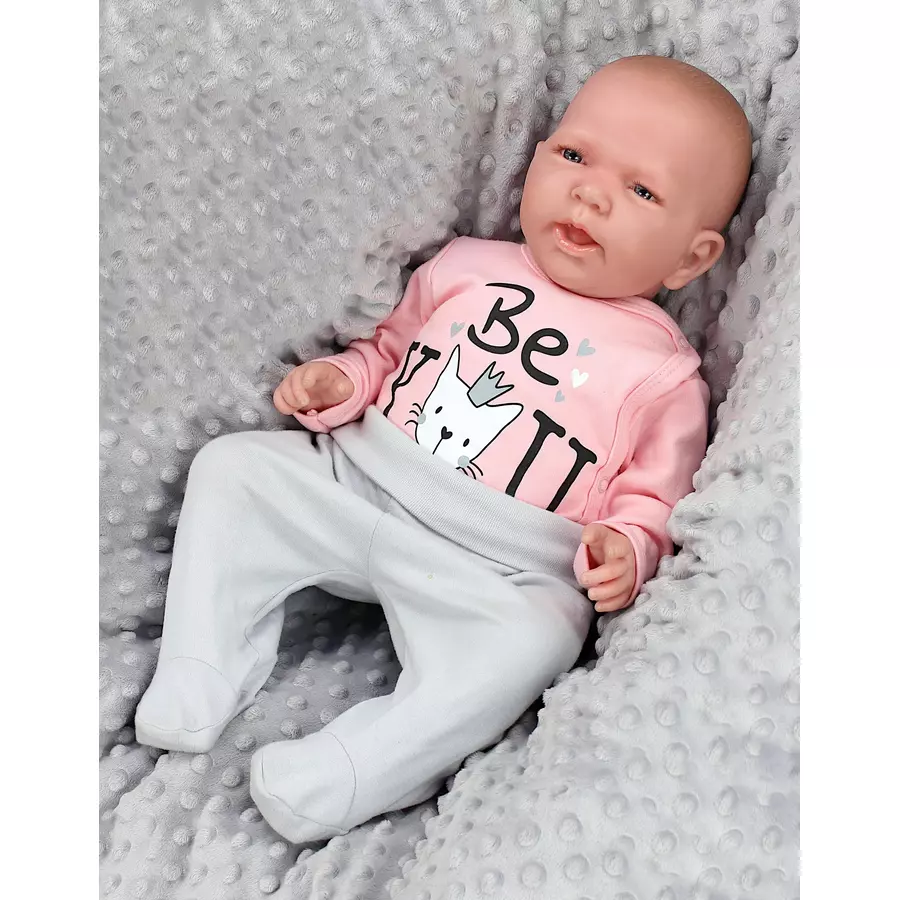 TupTam Baby Langarm Wickelbody 5er Pack apricotweiß