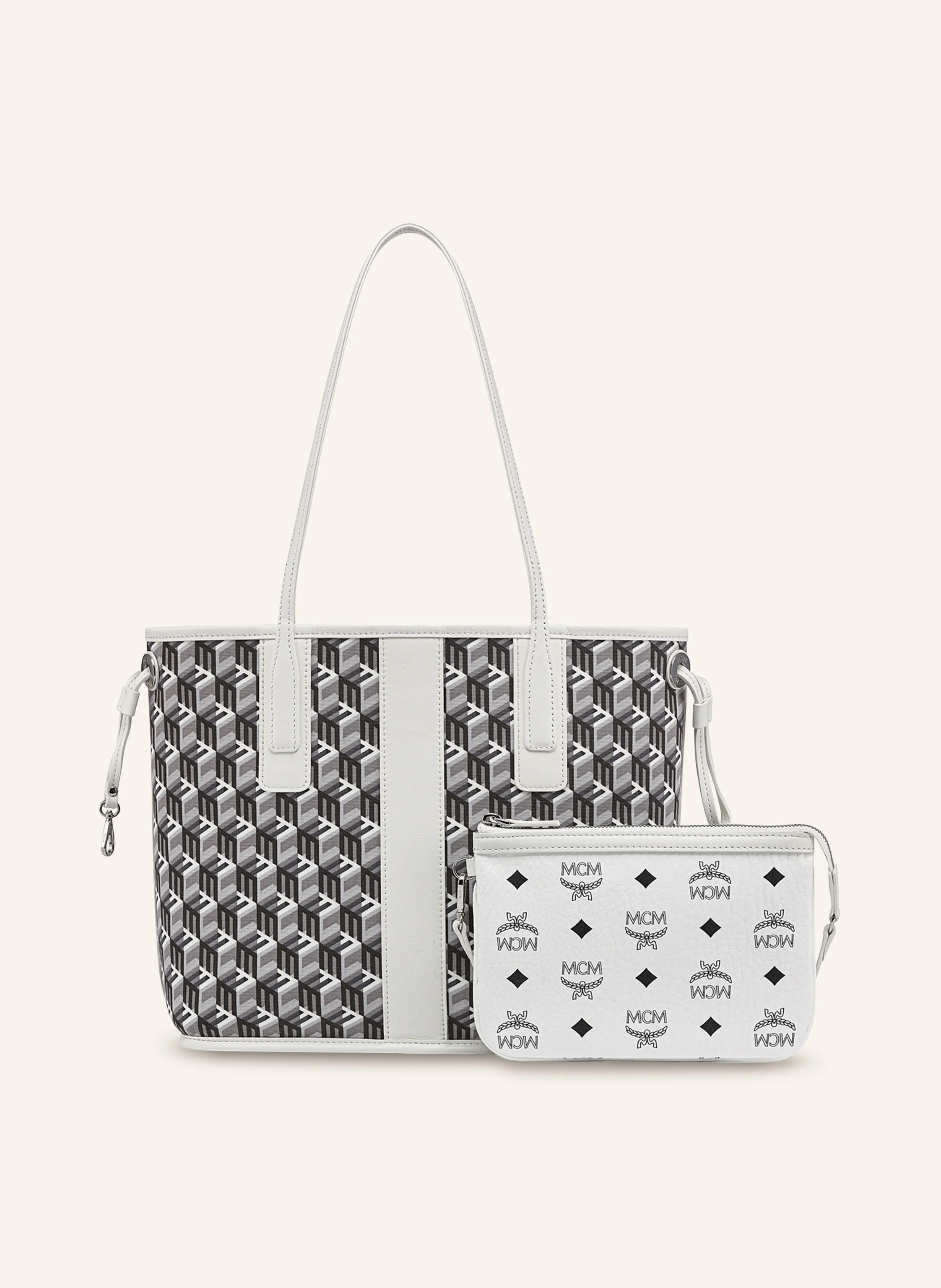 MCM Shopper LIZ SMALL zum Wenden mit Pouch
