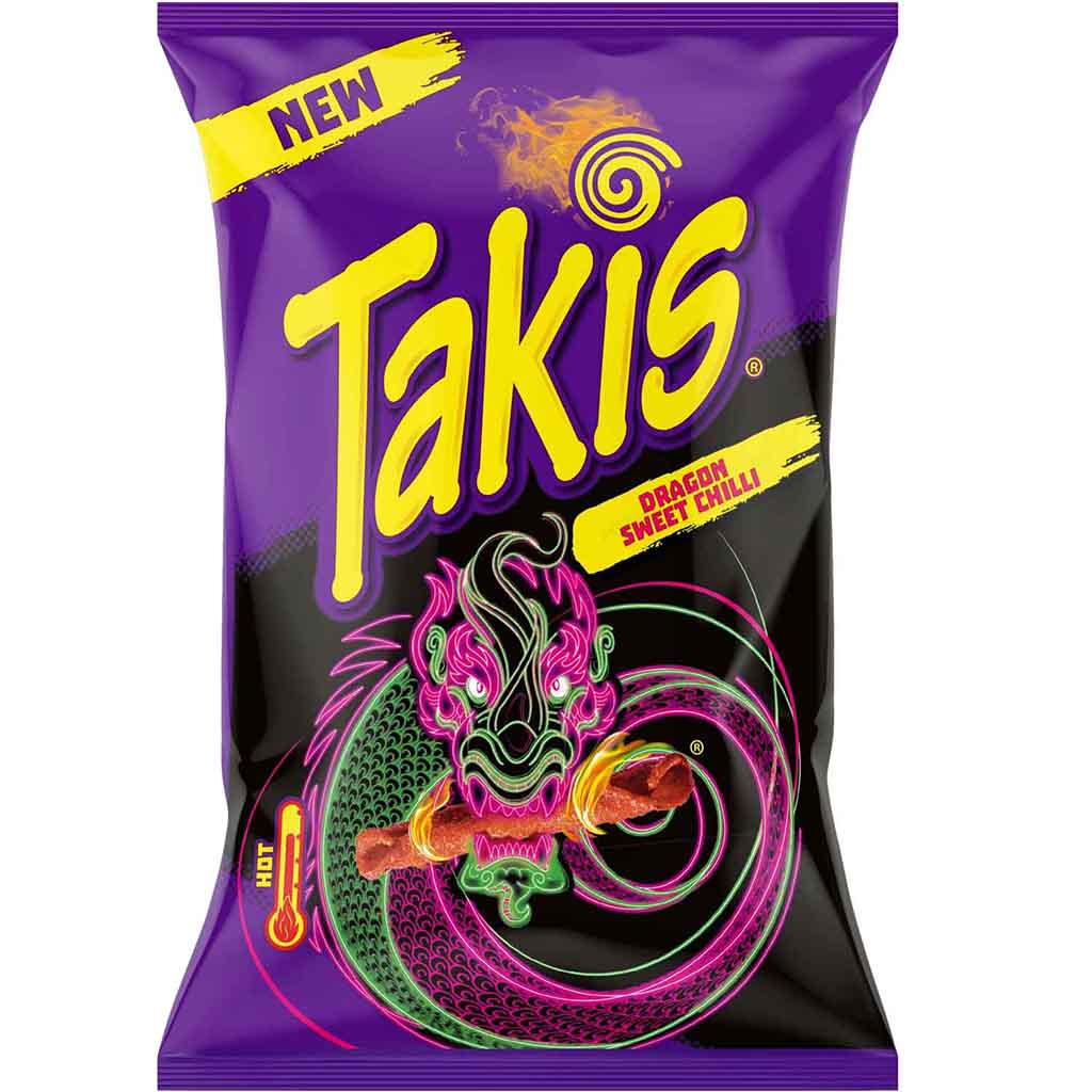 Takis Dragon Sweet Chili 100g MHD:25.3.25