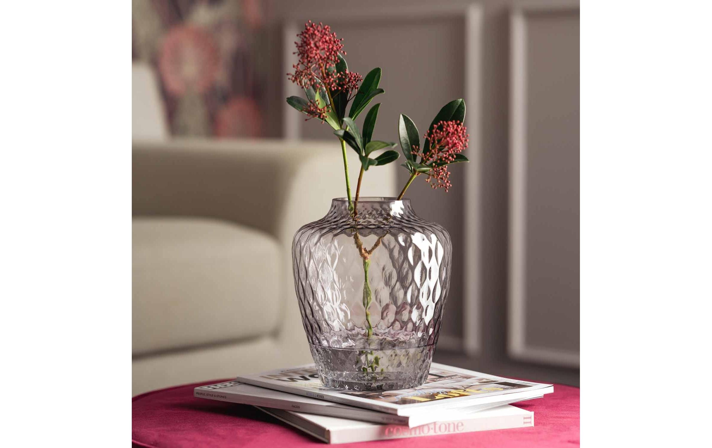 Vase Giulia Grau, 18 x 21 cmTischlicht