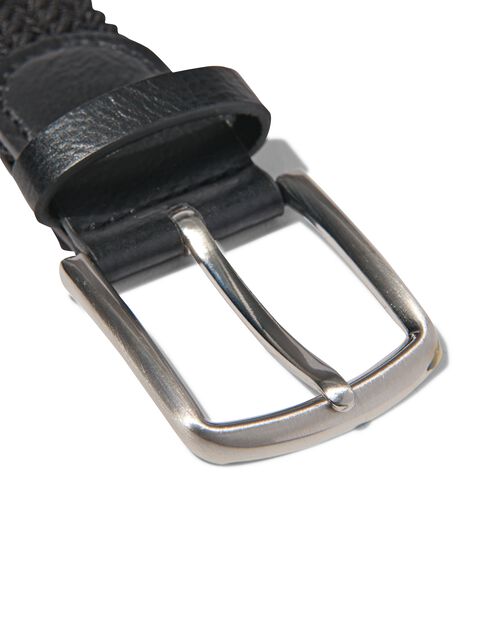 ceinture élastique tressée pour 3,5cm noir