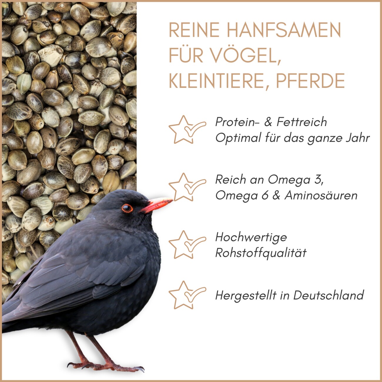 Supravit Hanf Wildvogelfutter 2,5 kg