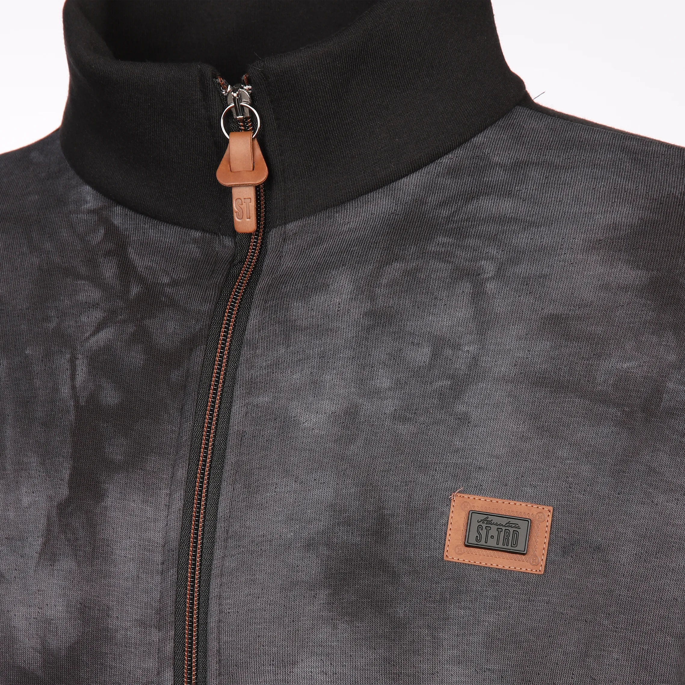 Herren Sweatcardigan in Batik Optik