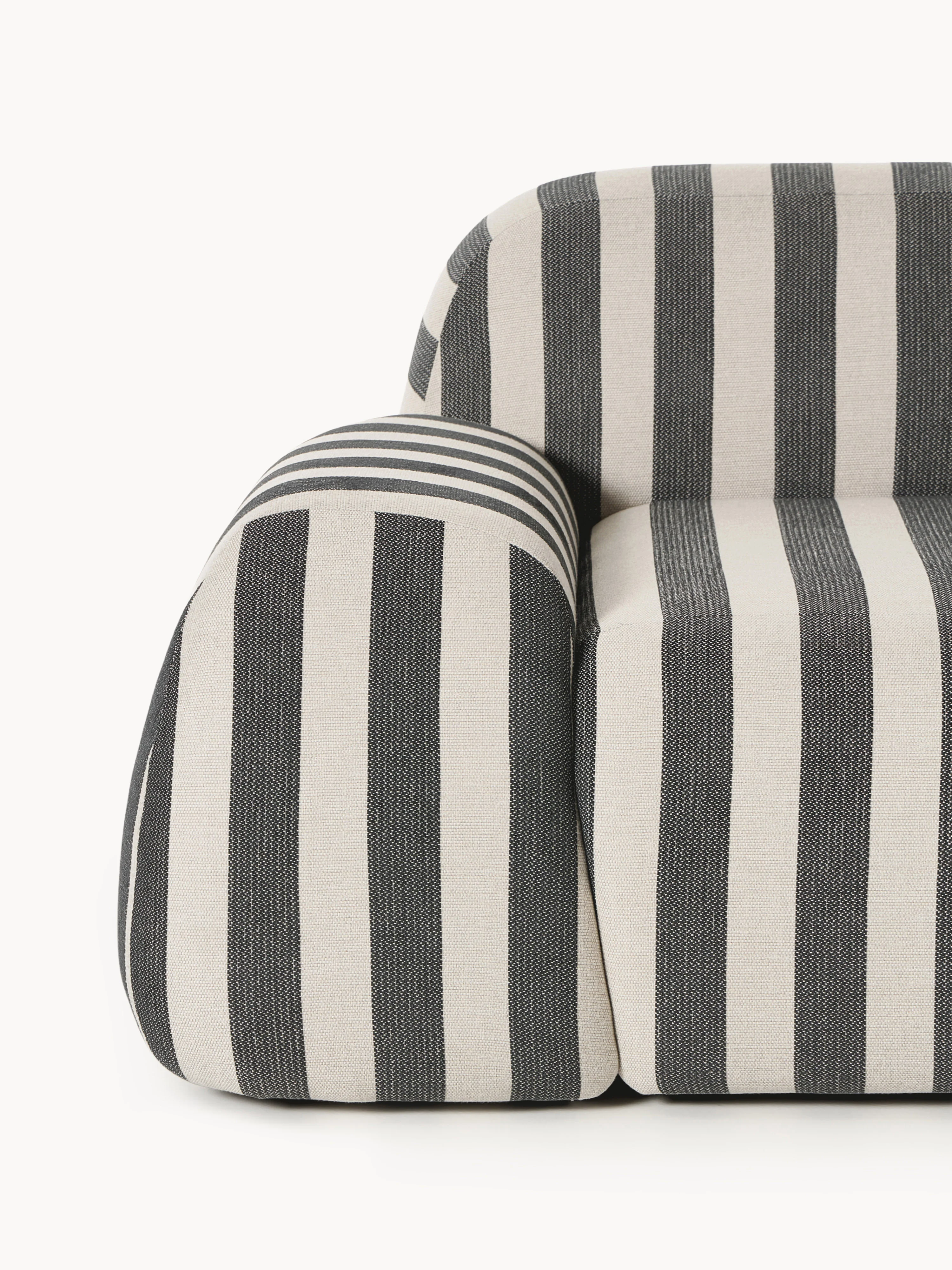 Gestreepte loungefauteuil Wolke