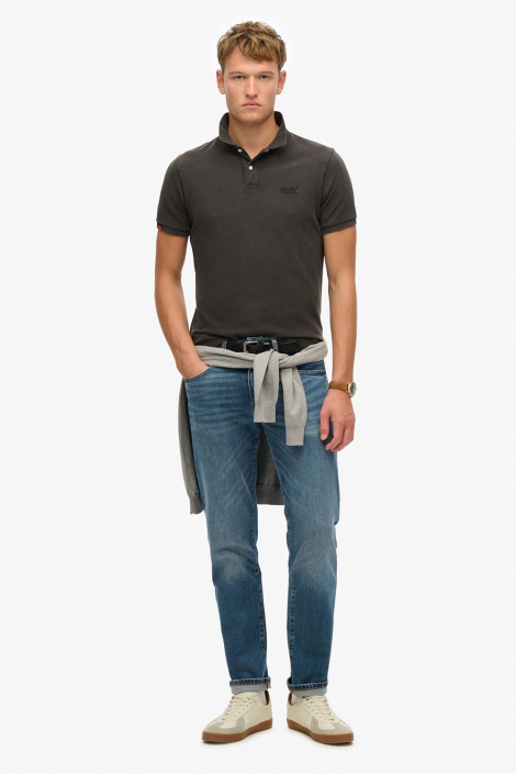 Superdry zwarte heren polo