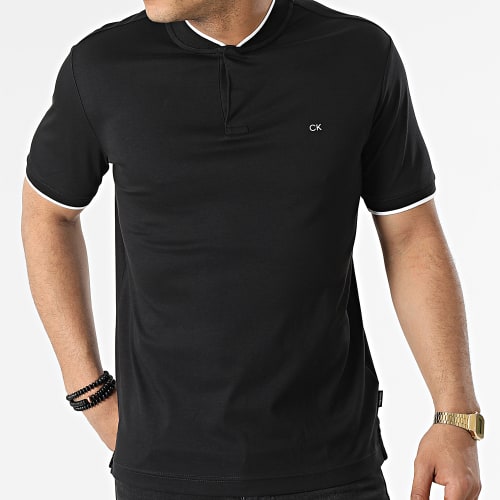 Polo Manches Courtes Smooth Cotton 8997 Noir