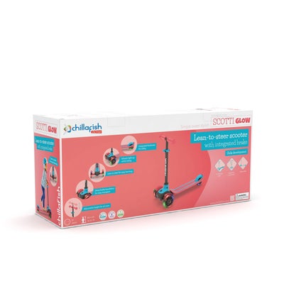 Chillafish Scotti Glow Sparkesykkel, Red